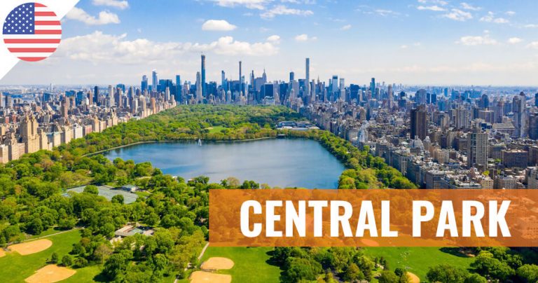 Vue aérienne de Central Park, New York City, USA
