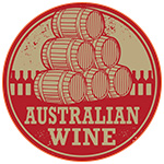 Illustration de tonneaux de vin Australien