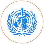 Le logo de l'OMS (Organisation Mondiale de la Santé)