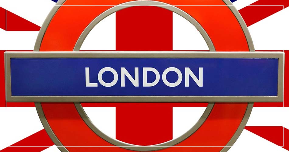 London sign style métro