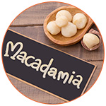 Une coupe avec des noix de Macadamia d'Australie