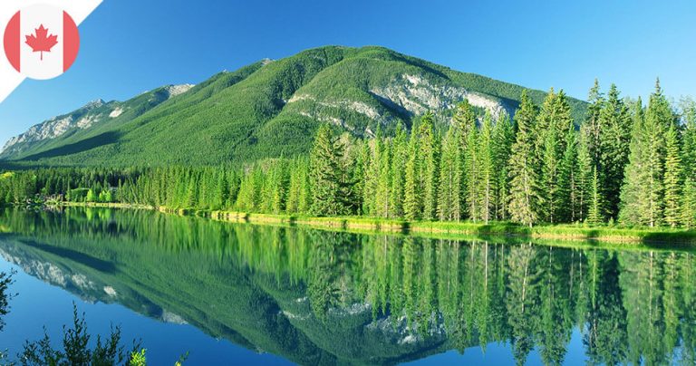 Paysage du parc national Banf au Canada