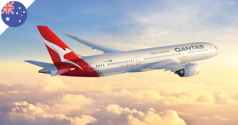 Avion dreamliner de la compagnie aérienne australienne Qantas