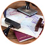 Timbres pour passeport et visa au consulat