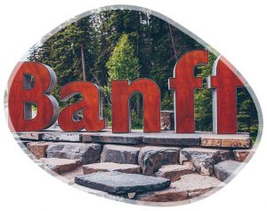 Entrée des visiteurs à Banff au Canada