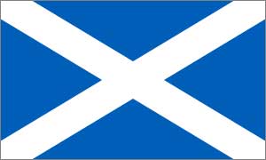 Le drapeau de l'Écosse