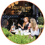 Terrasse du restaurant français Aquitaine Bar à Vin Bistrot
