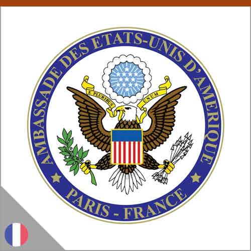 Logo Ambassade des Etats-Unis d'Amérique à Paris en France