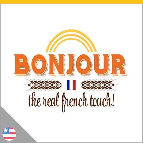 Logo boulangerie française Bonjour