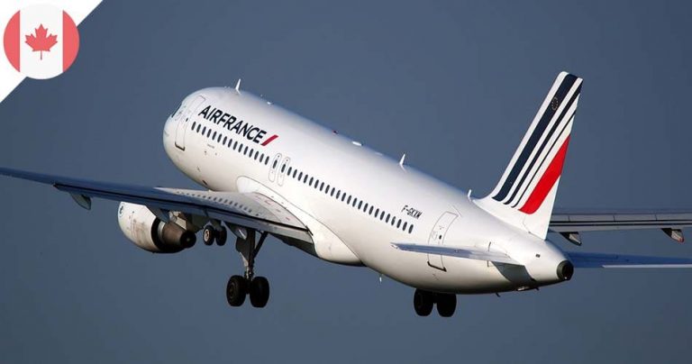 Avion Air France à destination de Québec au Canada