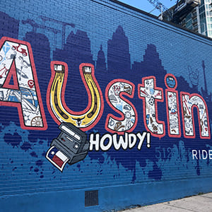 Peinture murale Austin Howdy!