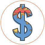 Symbole du dollar Australien
