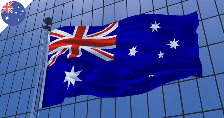 Le drapeau de l'Australie