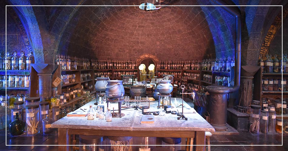 Salle des potions magiques du film Harry Potter