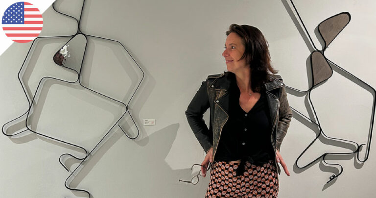 Gaëlle Hintzy-Marcel expose sa série "zigzag" au Studio79 à New York