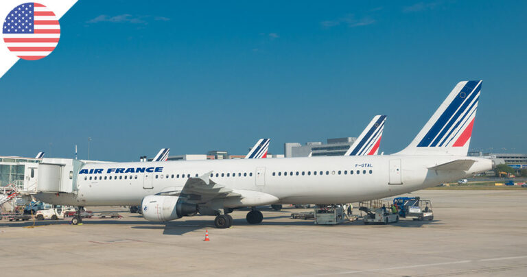 Avions Air France à l'aéroport aux USA