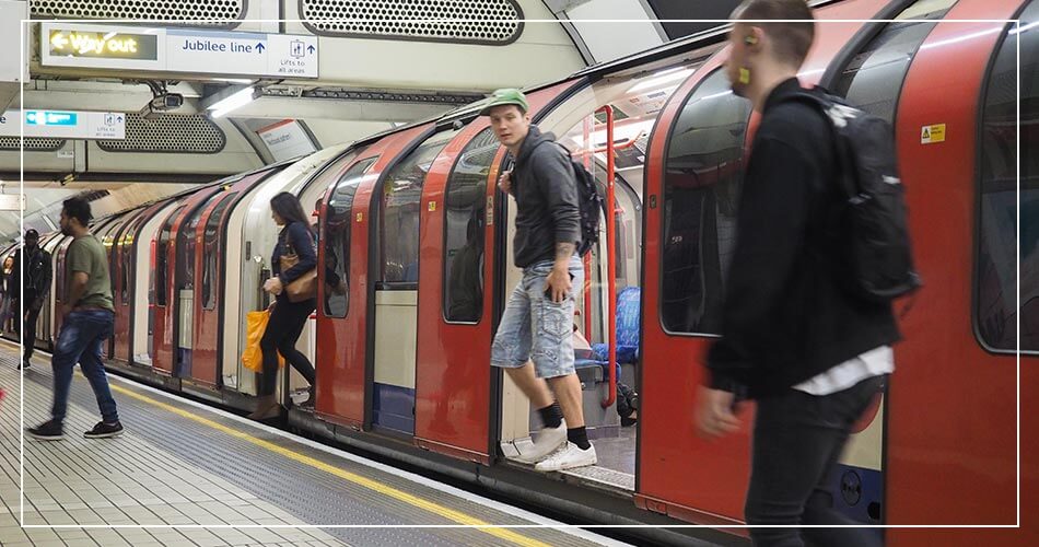 Le métro (tube) à Londres