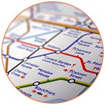 Plan de métro à Londres